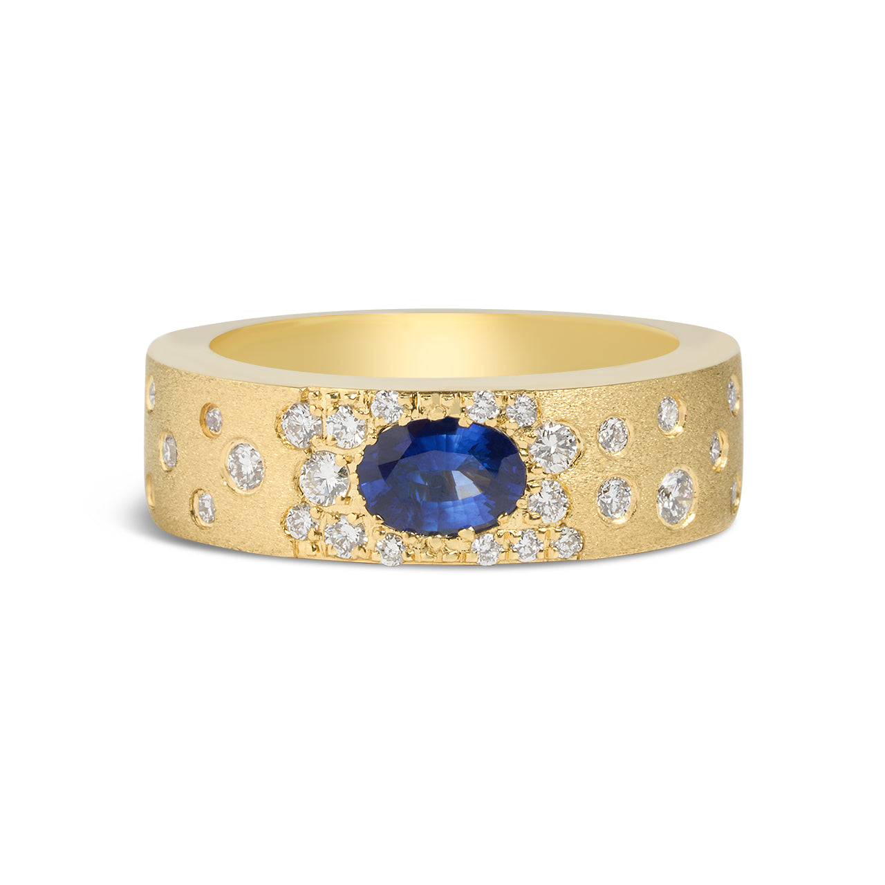 Sapphire & Diamond Confetti Band