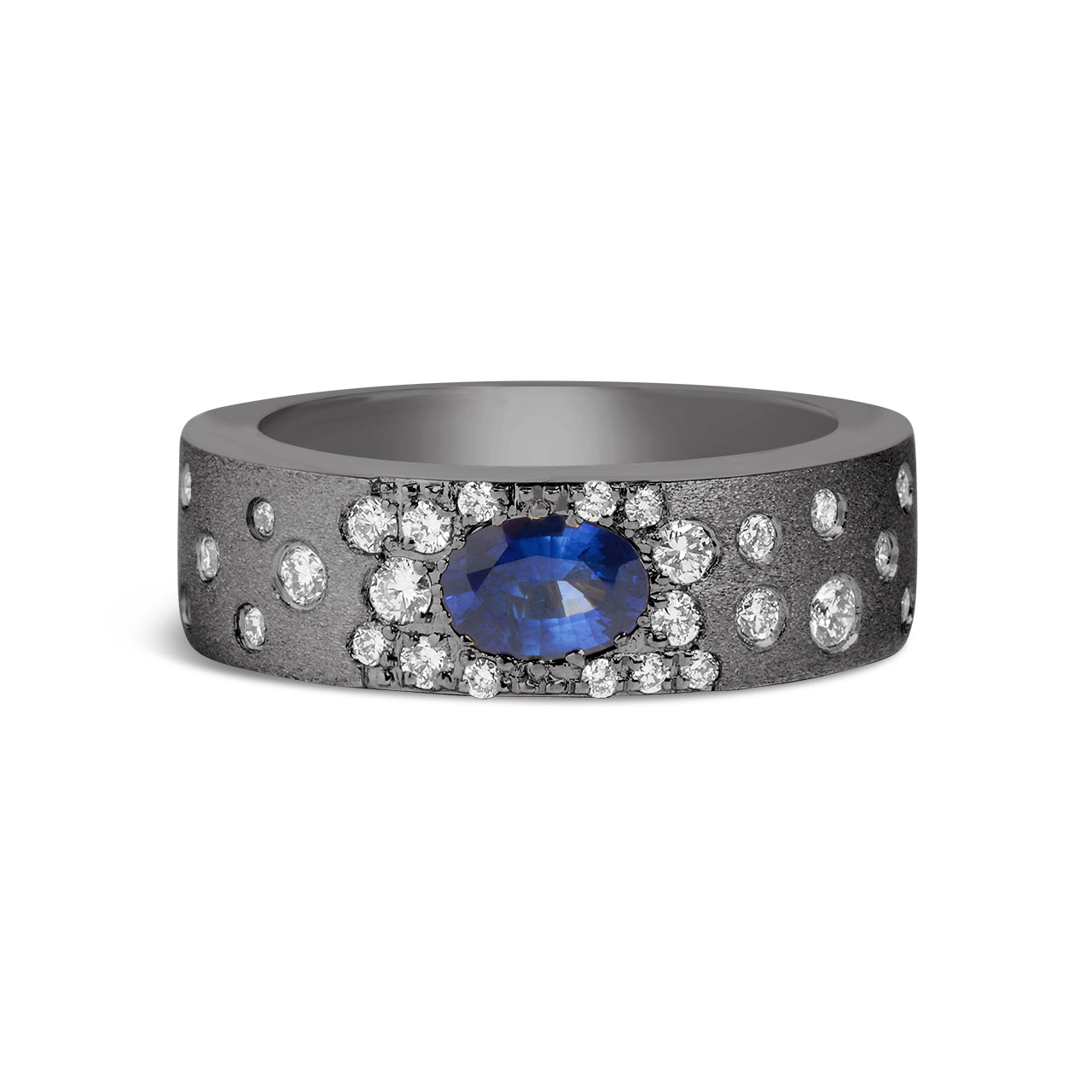 Sapphire & Diamond Confetti Band