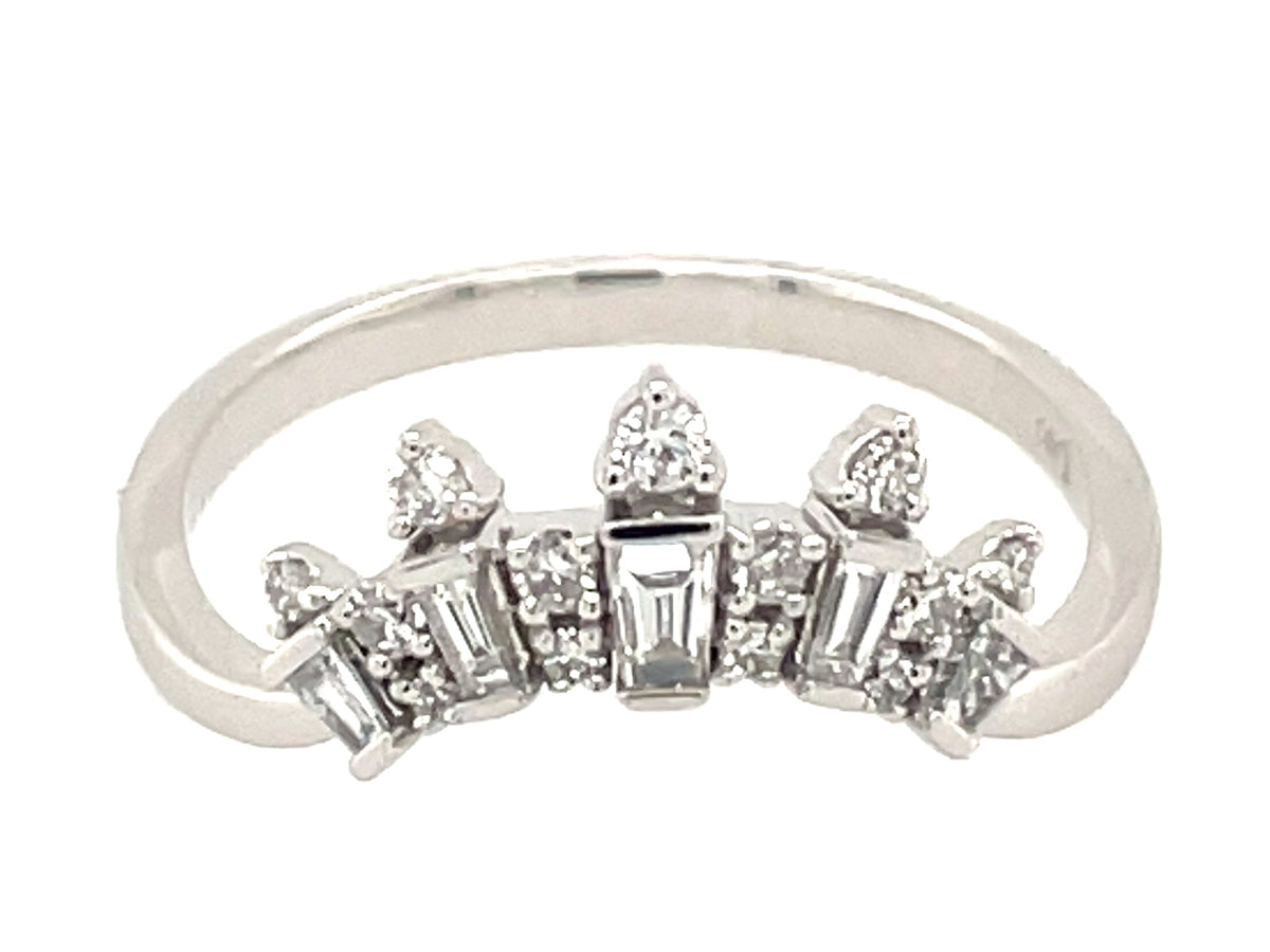 DIAMOND BAGUETTE CROWN RING