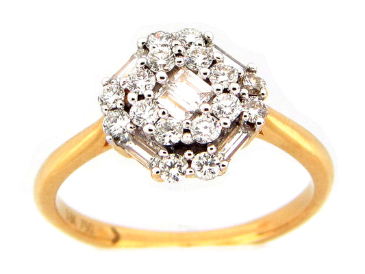 DIAMOND RING, 18KY (N)