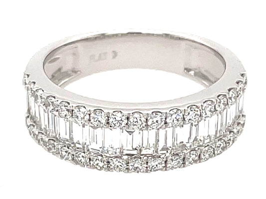 DIAMOND BAGUETTE RING, PLAT (N)