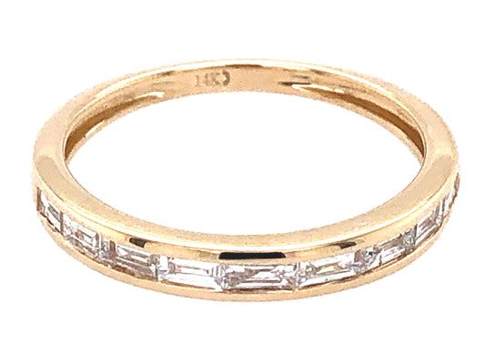 DIAMOND 1 ROW BAGUETTE CHANNEL SET RING