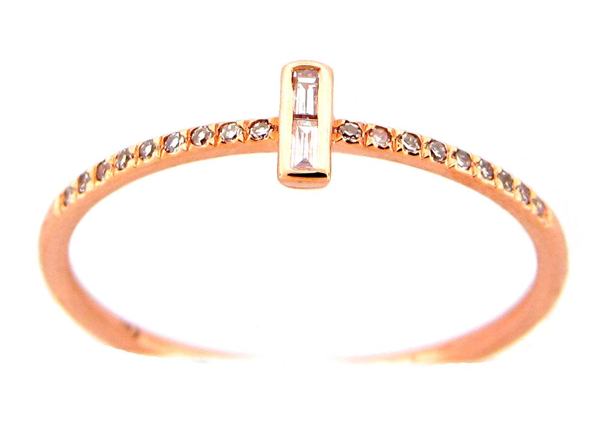 DIAMOND DOUBLE BAGUETTE RING
