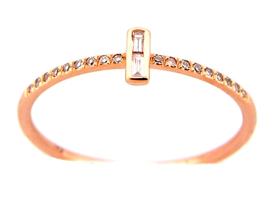 DIAMOND DOUBLE BAGUETTE RING