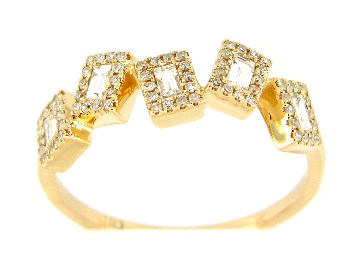 DIAMOND BAGUETTE PIVOTING RING