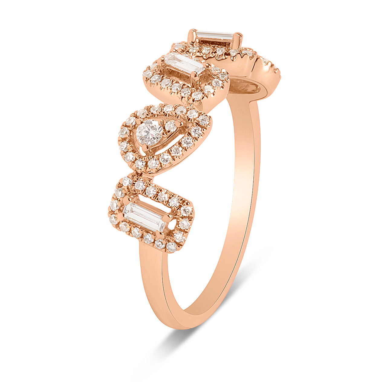 Diamond Halo Pivoting Band