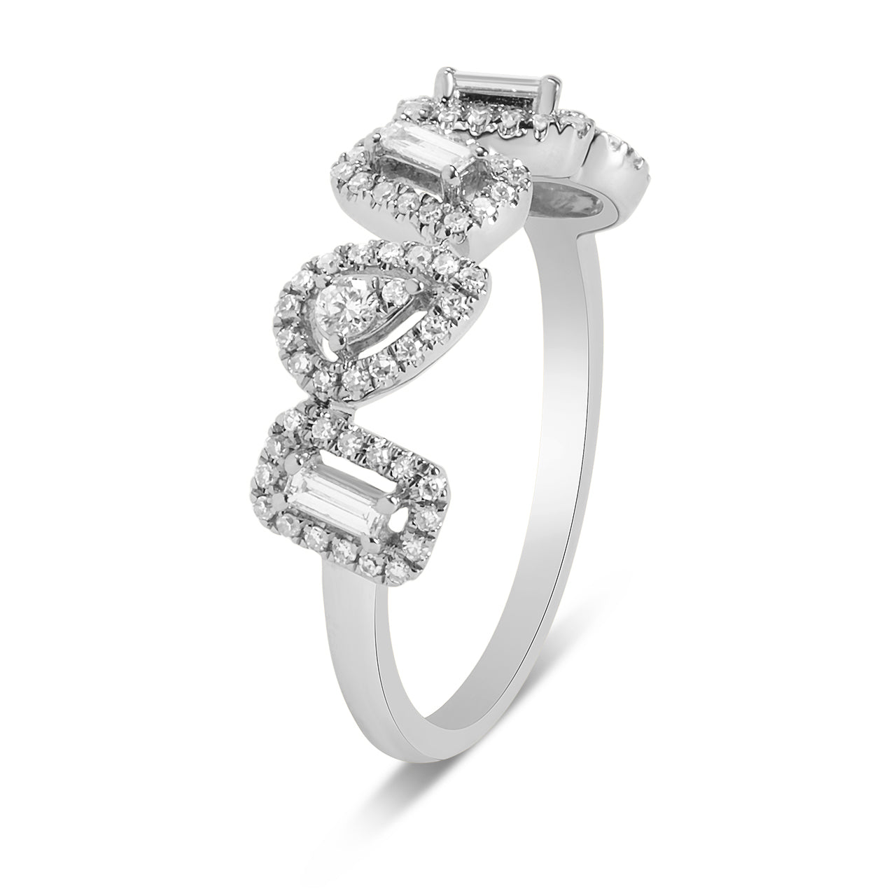 Diamond Halo Pivoting Band
