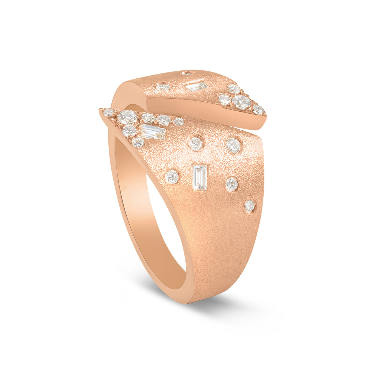 Diamond Baguette Confetti Split Ring