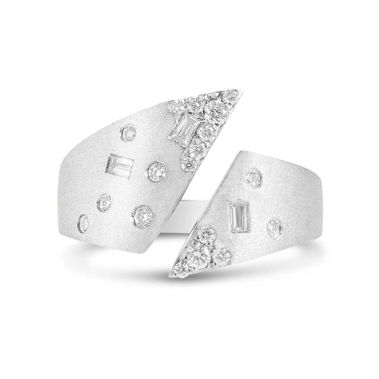 Diamond Baguette Confetti Split Ring
