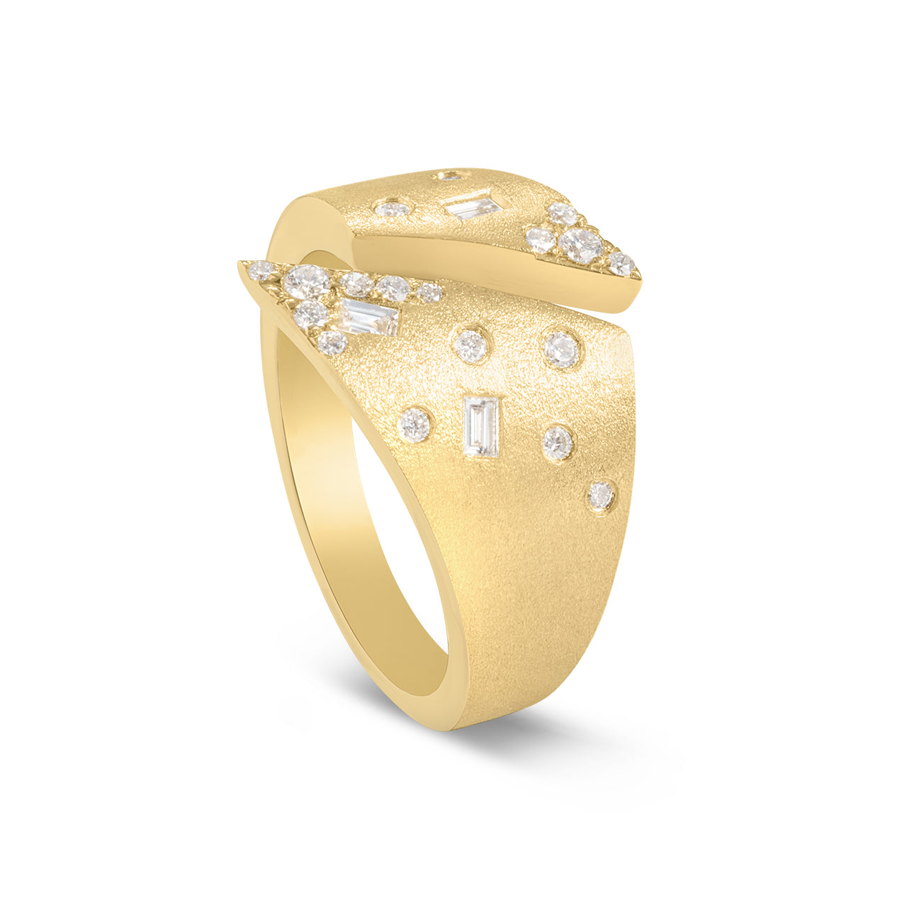Diamond Baguette Confetti Split Ring