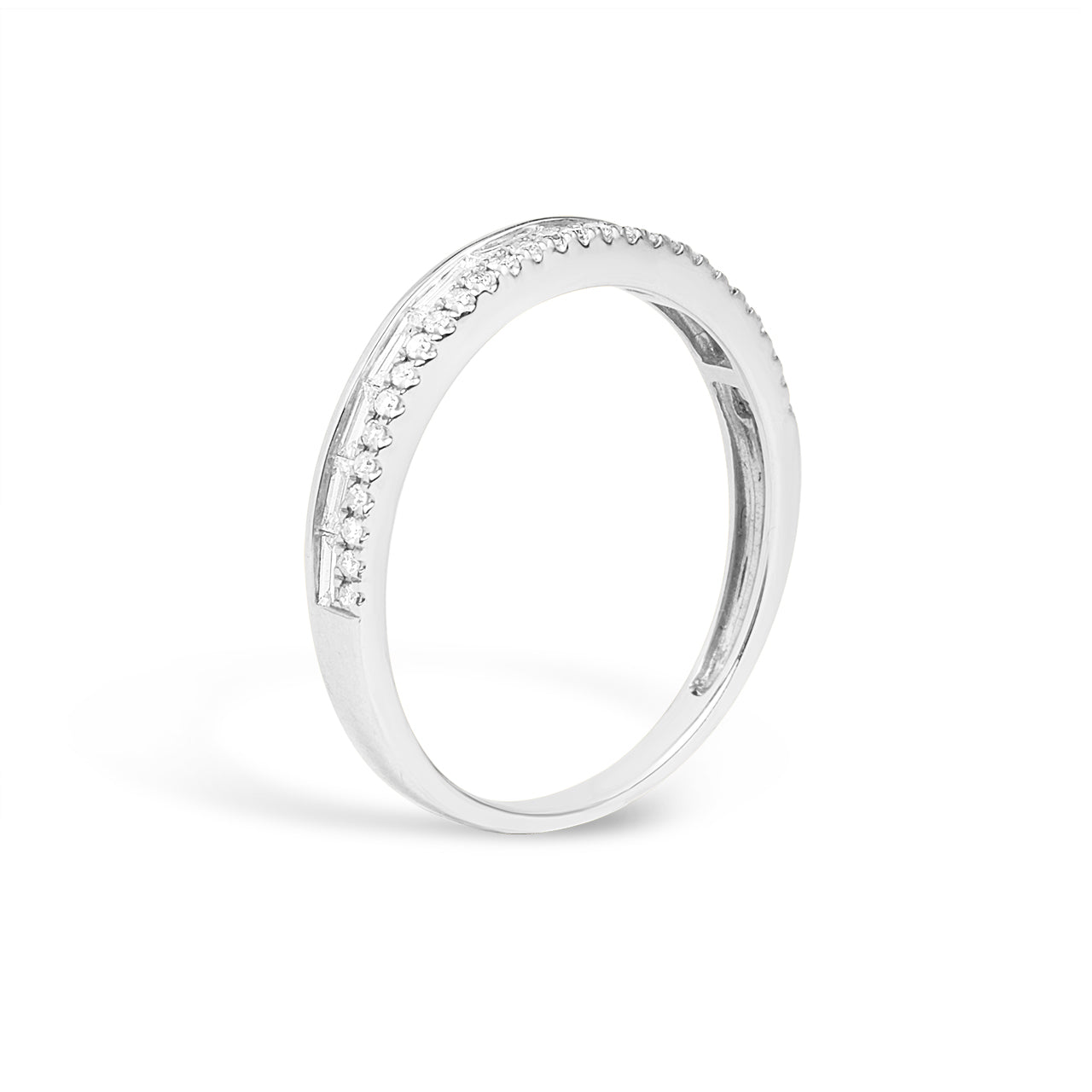 Diamond Baguette & Round Duet Band