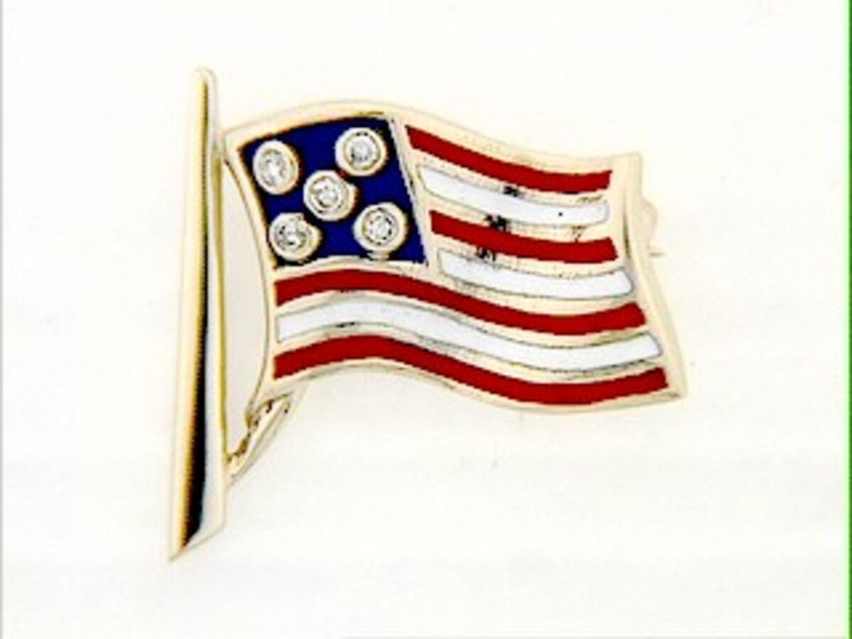 DI ENAMEL FLAG BROA