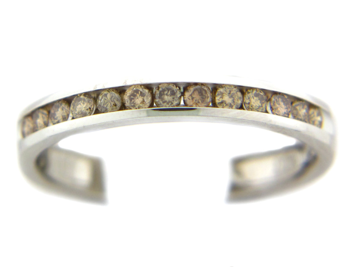 BROWN DIAMOND BAND, 14KW (N)