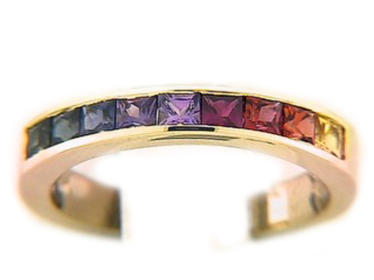RAINBOW SAPPHIRE BAND