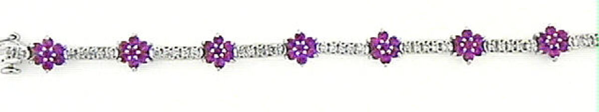 PINK SAPPHIRE & DIAMOND BRACELET