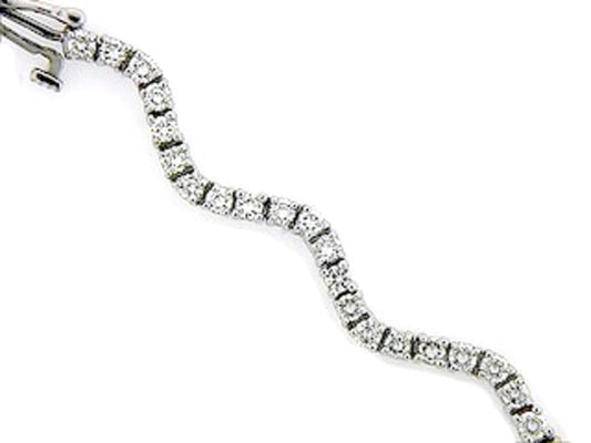 DIAMOND BRACELET, 14KW (N)