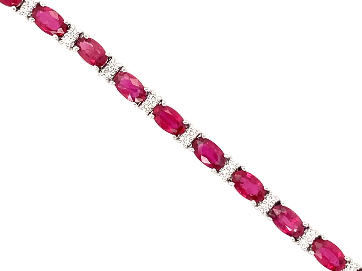 Ruby Diamond Bracelelt, 14kw (H)