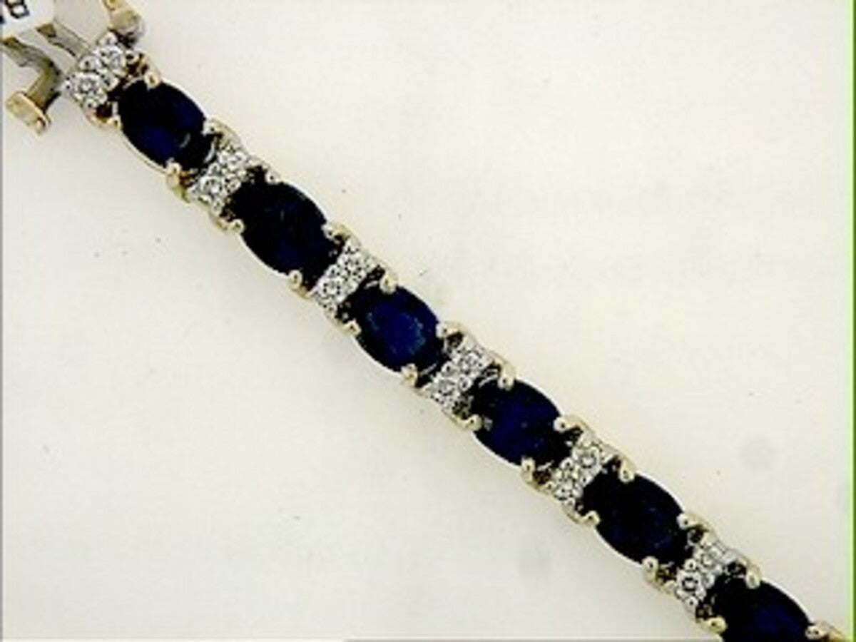 SAPPHIRE & DIAMOND BRACELET
