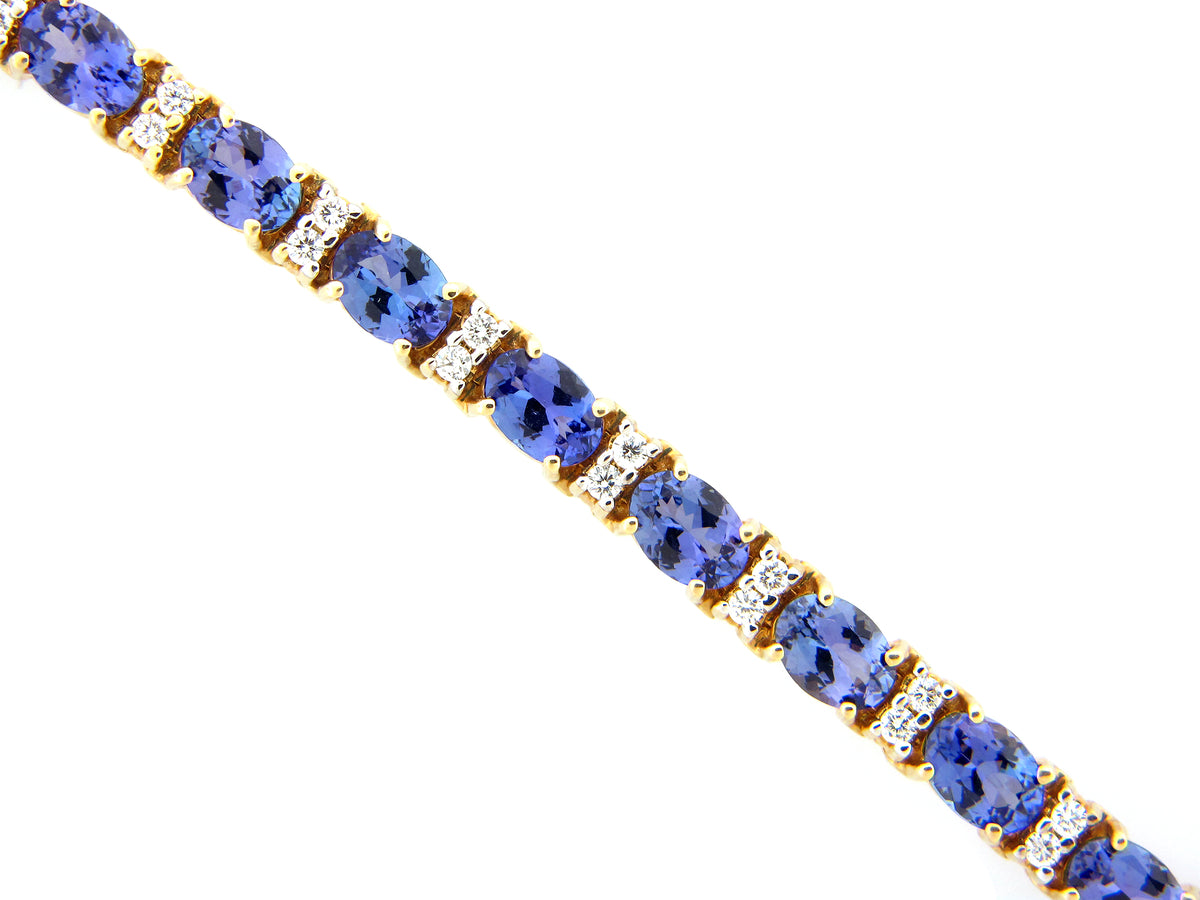 TANZANITE & DIAMOND BRACELET
