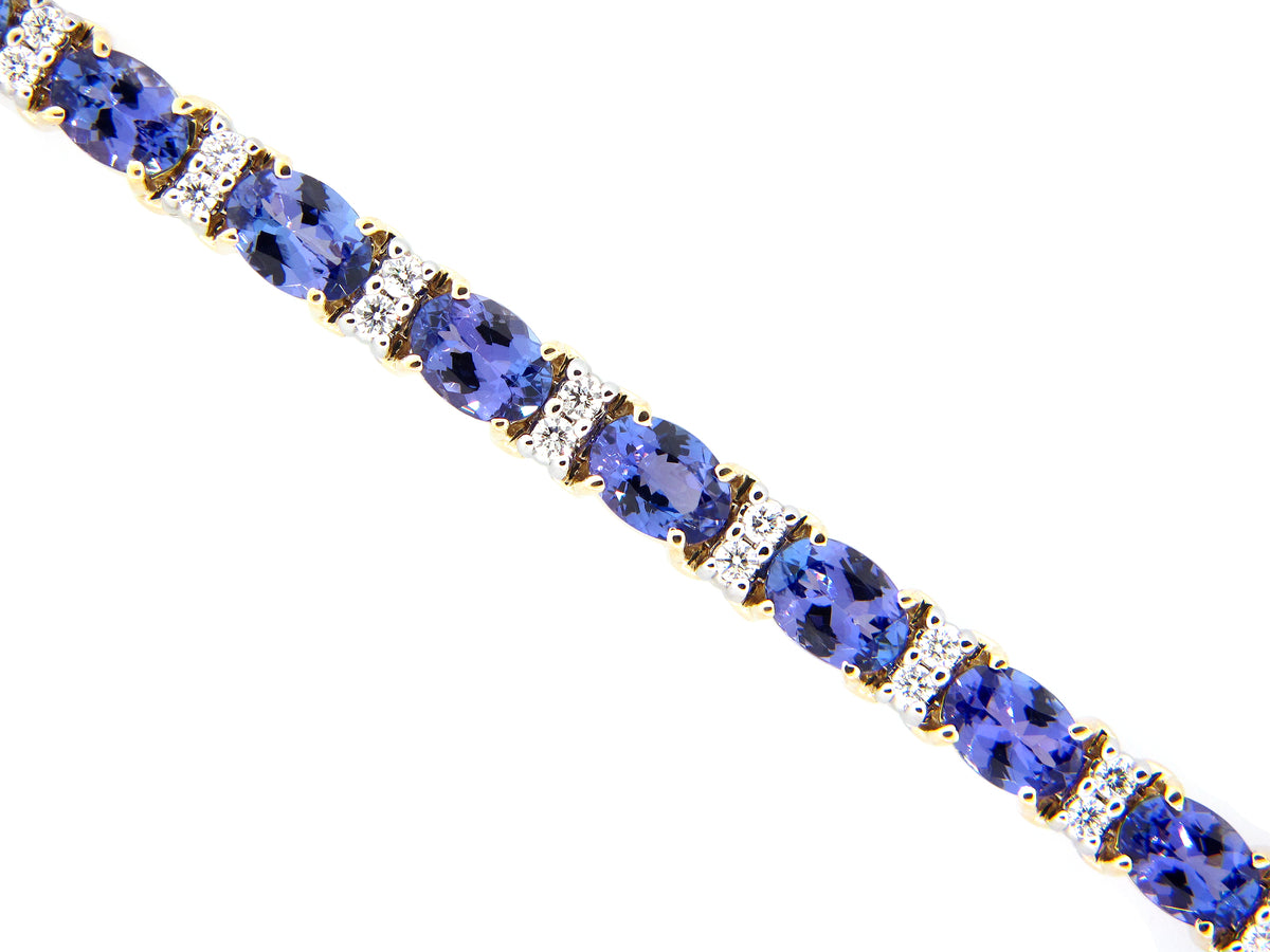 TANZANITE & DIAMOND BRACELET