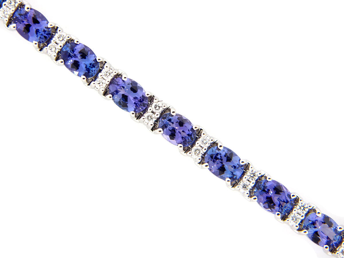 TANZANITE & DIAMOND BRACELET