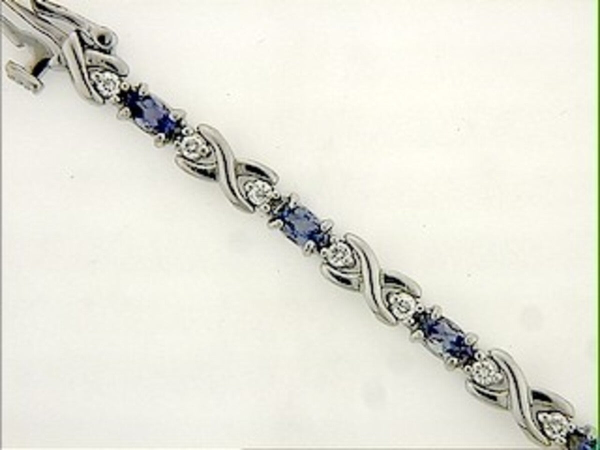 TANZANITE & DIAMOND BRACELET