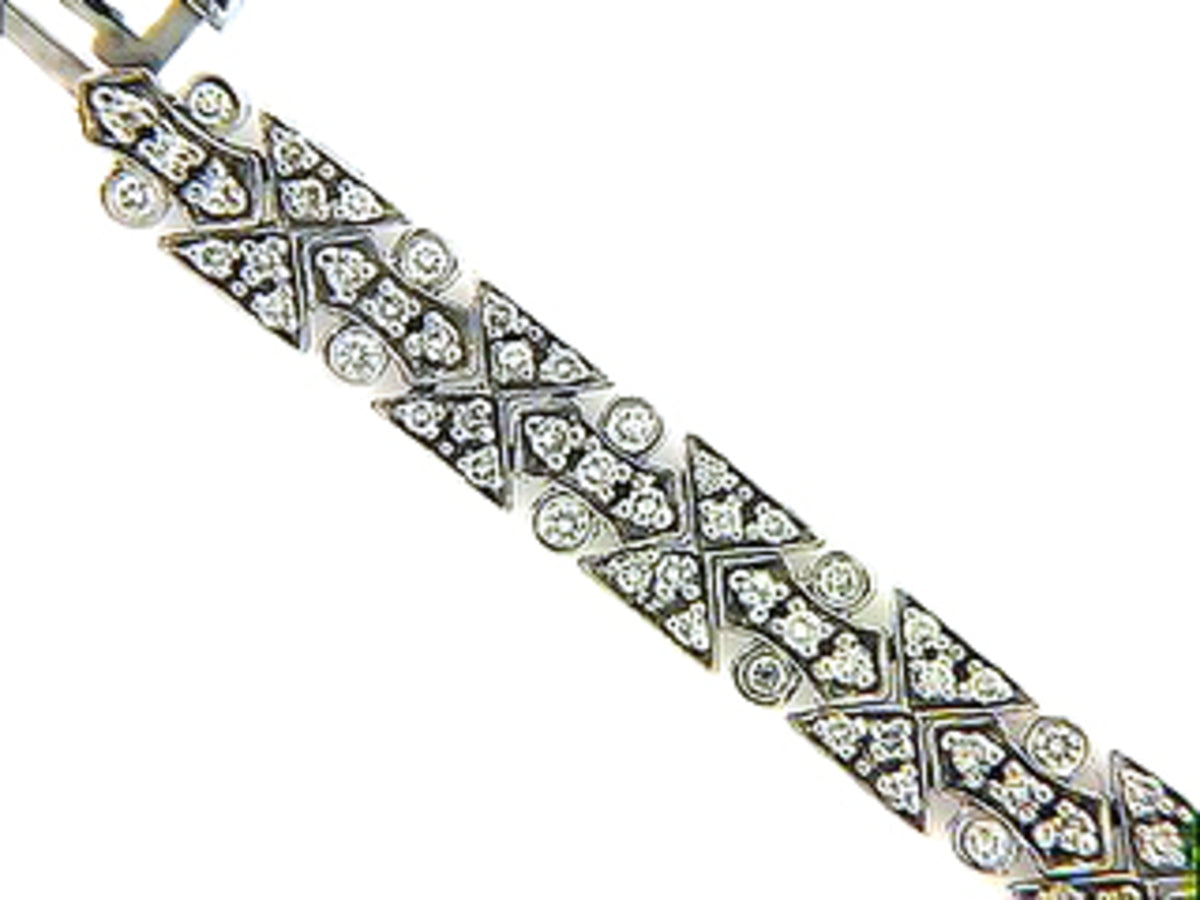 DIAMOND BRACELET, 14KW (N), D=1.85
