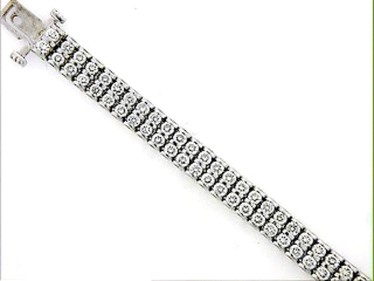 DIAMOND BRACELET, 14KW (N), D=6.00