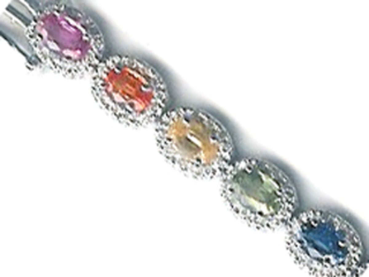 F/C SAPPHIRE & DIAMOND BRACELET
