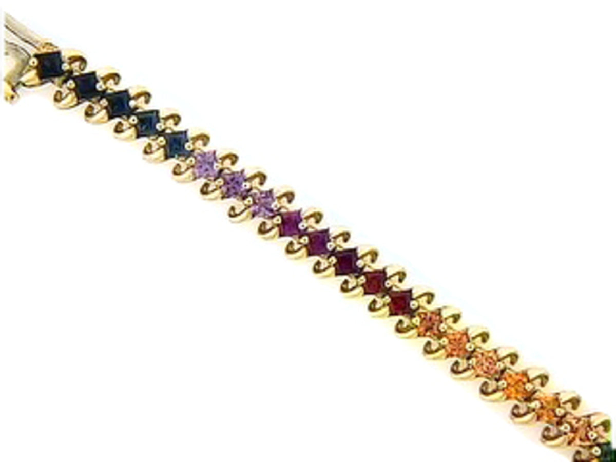 RAINBOW SAPPHIRE BRACELET