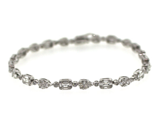 DIAMOND BRACELET, 18KW (N)