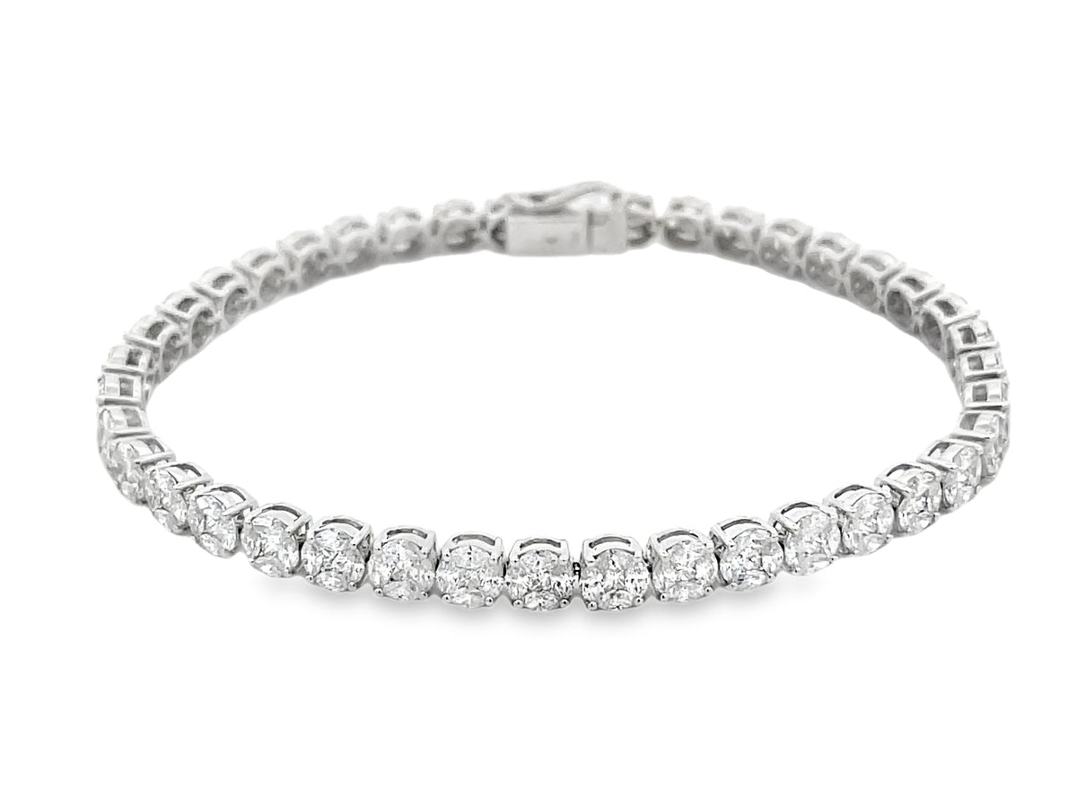 DIAMOND ILLUSION SET BRACELET, 6.5 INCH