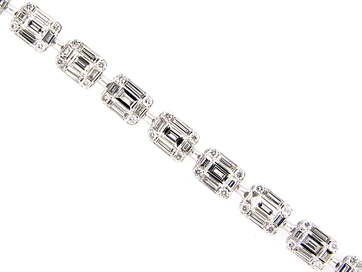 DIAMOND BRACELET, 18KW (N)