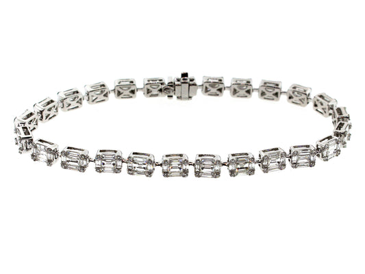 DIAMOND BRACELET, 18KW (N)