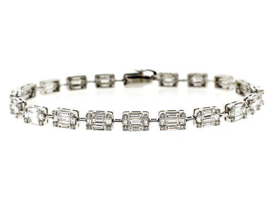 DIAMOND BRACELET, 18KW (N)