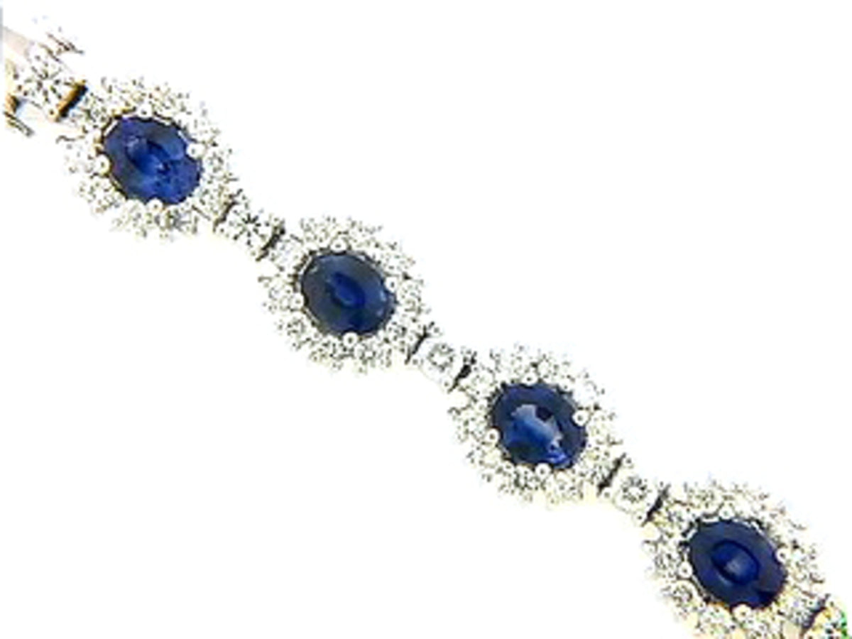 SAPPHIRE & DIAMOND BRACELET