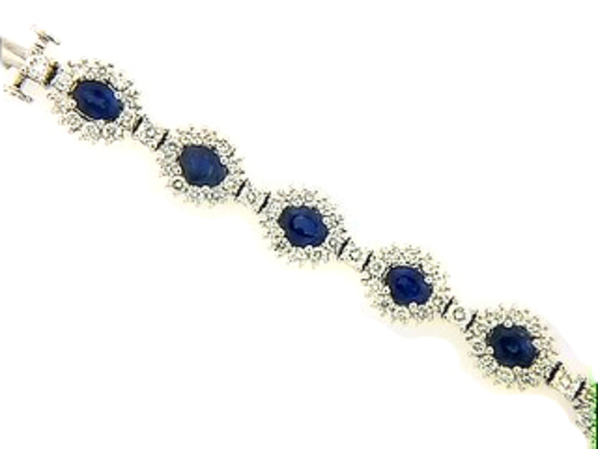 SAPPHIRE & DIAMOND BRACELET