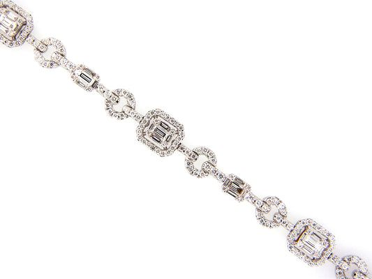 DIAMOND BRACELET, 18KW (N)