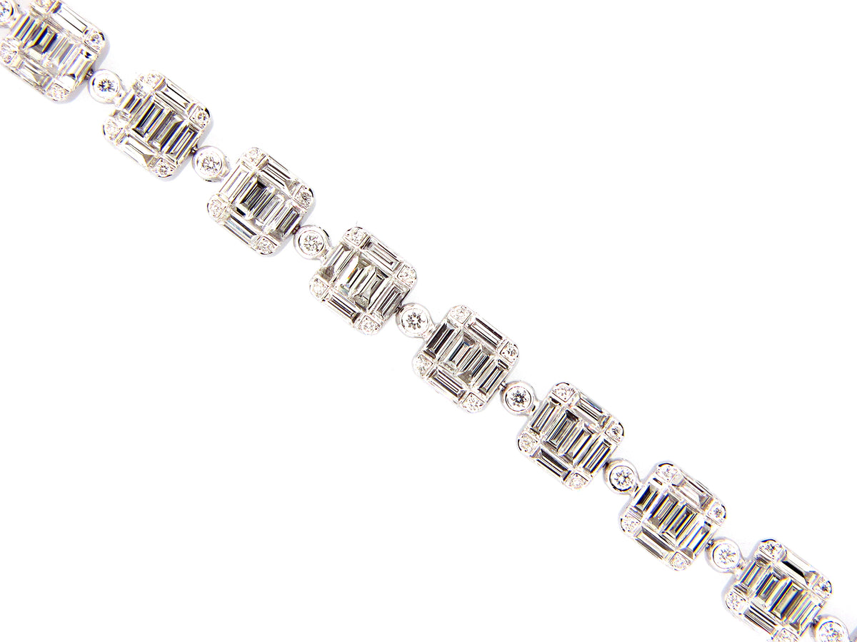 DIAMOND BRACELET, 18KW (N)
