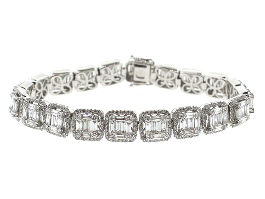 DIAMOND BRACELET, 18KW (N)
