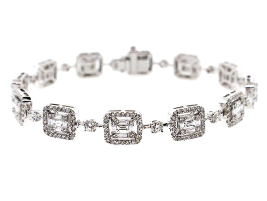DIAMOND BRACELET, 18KW (N)
