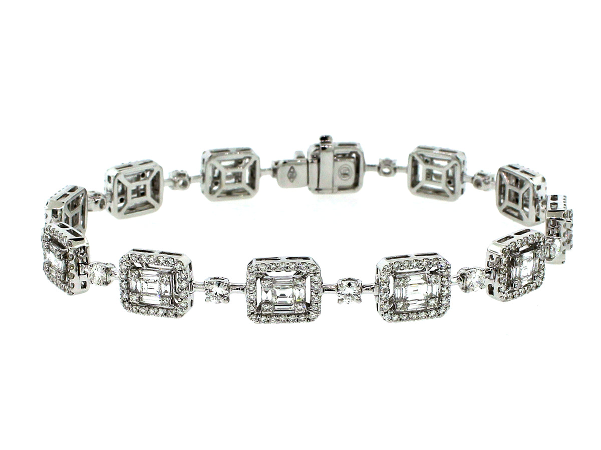 DIAMOND BRACELET, 18KW (N)