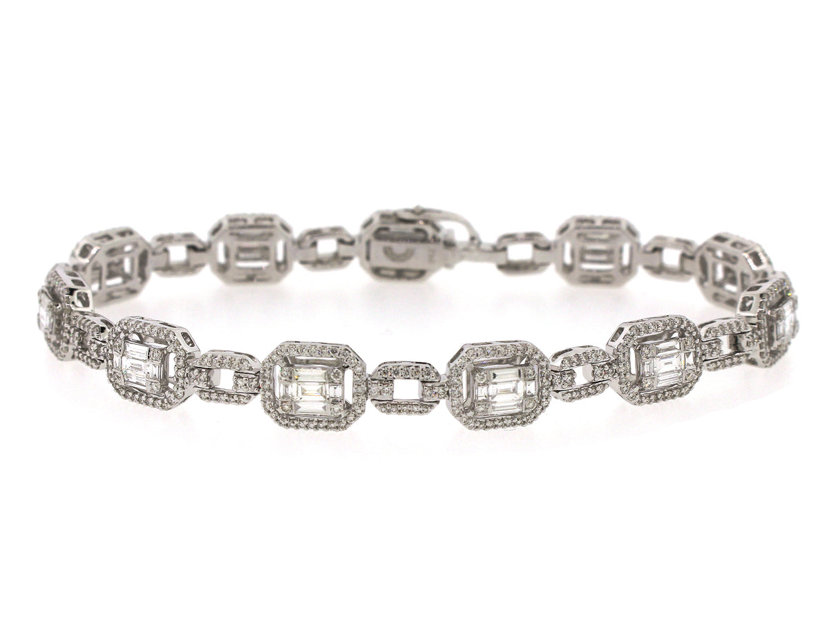 DIAMOND BRACELET, 18KW (N)