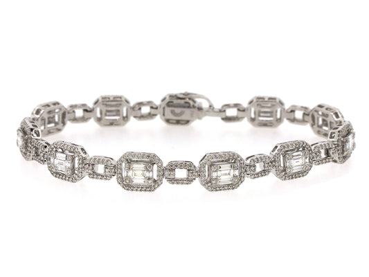 DIAMOND BRACELET, 18KW (N)