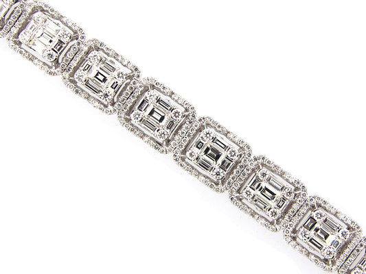 DIAMOND BRACELET, 18KW (N)