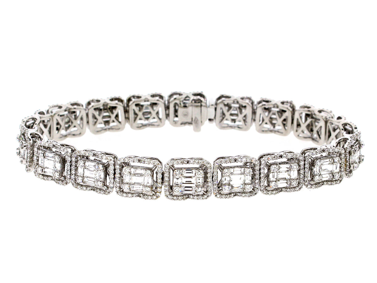 DIAMOND BRACELET, 18KW (N)