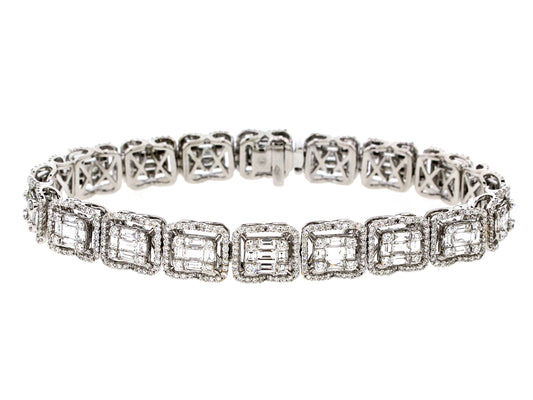 DIAMOND BRACELET, 18KW (N)