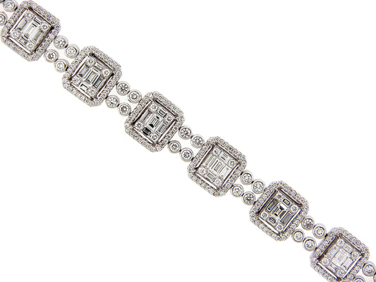 DIAMOND BRACELET, 18KW (N)