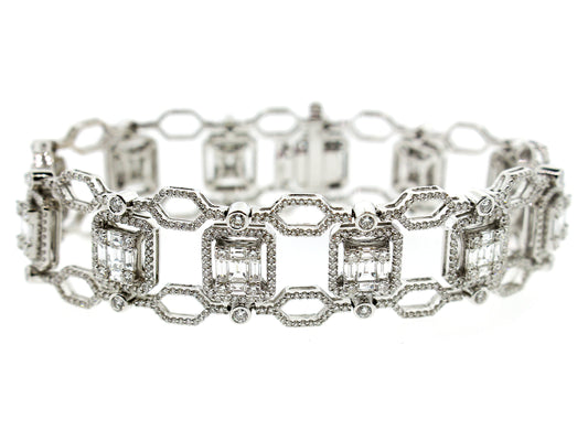 DIAMOND BRACELET, 18KW (N)