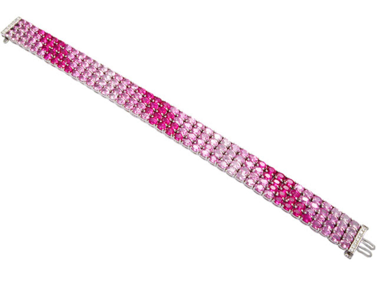 PINK SAPPHIRE & DIAMOND BRACELET